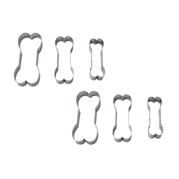 Clearance Biscuit Moulds under $6 Dog Bone Cookie Cutter Set Stainless 3