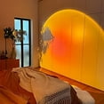 thumbnail image 3 of Sunset Lamp, Sunset Projector Lamp, 180 Degree Adjustment LED USB Night Light, Romantic Visual Family Atmosphere Light for Room/Home/ Living Room Decor (Warm Sunset), 3 of 7