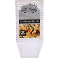 thumbnail image 2 of HTOOQ Plastic 8 oz | Clear Rectangles Servingware | Pack of 20 Party Bowls, 2 of 7