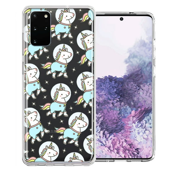 MUNDAZE For Samsung Galaxy S20 Space Unicorns Design Double Layer Phone Case Cover