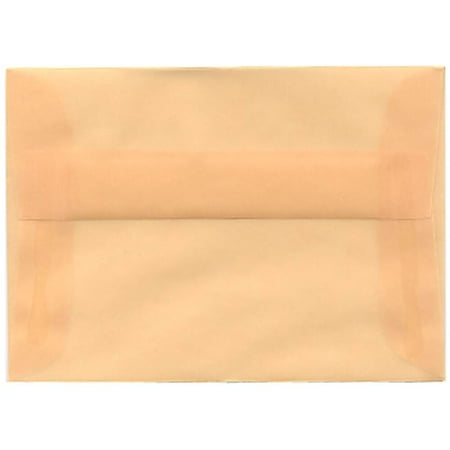 UPC: 0707152635264 | JAM Paper & Envelope 4Bar Translucent Envelopes  3 5/8 x 5 1/8  Spring Ochre Ivory  50/Pack