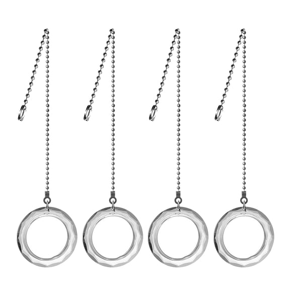 SHOWERORO 4Ud Cadenas De Extracción Para Ventilador De Con Transparente Y Elegante Para
