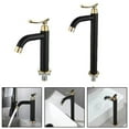 thumbnail image 2 of Bathroom Sink Faucets Black&Gold Single Cold Water Washbasin Tap Single Handle, 2 of 11