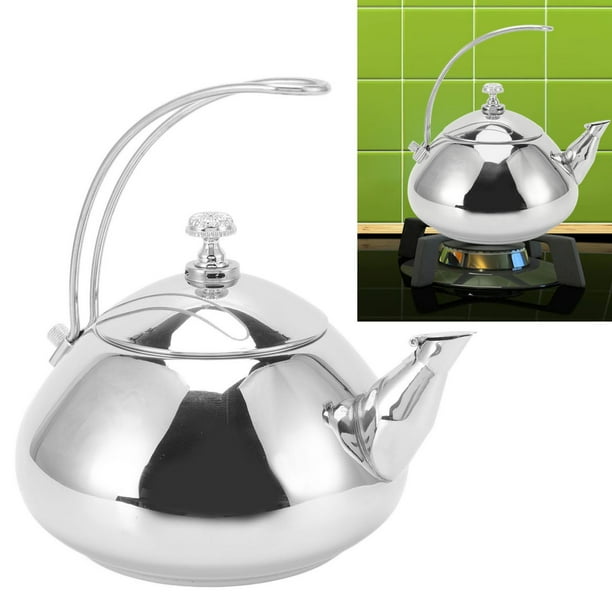 Stovetop Tea Kettle Tea Pots 1.5L Dishwasher Safe Brushed Ergonomic Handle With Infuser For Tea Bags For Kitchen