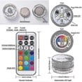 thumbnail image 2 of Luces LED sumergibles impermeables RGB multicolor, 10 miniluces subacuáticas con control remoto para piscinas., 2 of 5