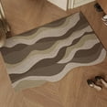 thumbnail image 2 of Sea Entrance Door Floor Mat, Non-slip Doormat, Silkworm Ring Style, Wear and Dirt Resistant, for Front Door, Porch, and Mudroom, Brown, by FAJHHA, 2 of 8