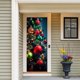 thumbnail image 5 of Tapiz decorativo para puerta con árbol de Navidad, cortina para puerta, tapiz para puerta, decoración para fiestas navideñas, 5 of 7
