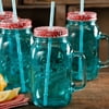 The Pioneer Woman Simple Homemade Goodness Mason Jar with Handle, Lid and Straw