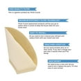 thumbnail image 4 of 100Pcs Fan Shaped Drip Coffee Filter Bag Portable Home Office Cafe Paper Cones, 4 of 9