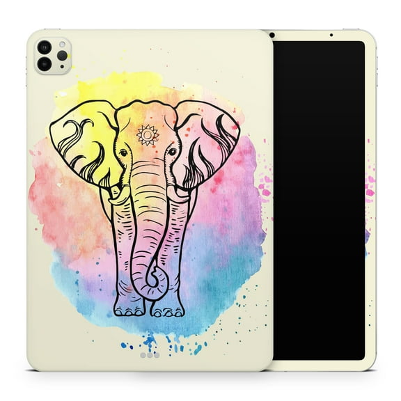 DesignSkinz Sacred Elephant Watercolor Full-Body Skin Decal Wrap Cover for iPad (A1219/A1337)