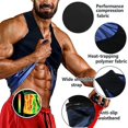 thumbnail image 4 of XL Sauna Shapers-Chaleco de entrenamiento para hombre, camiseta sin mangas para mejorar el sudor, ropa moldeadora adelgazante Premium, camisa ajustada para atrapar el calor en la, 4 of 5