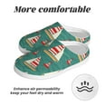 thumbnail image 6 of Yiaed Yachts And Buoys Print Slippers Fuzzy Warm Cozy Slippers Non Slip House Slippers For Indoor Outdoor Slippers House Slippers-13, 6 of 7