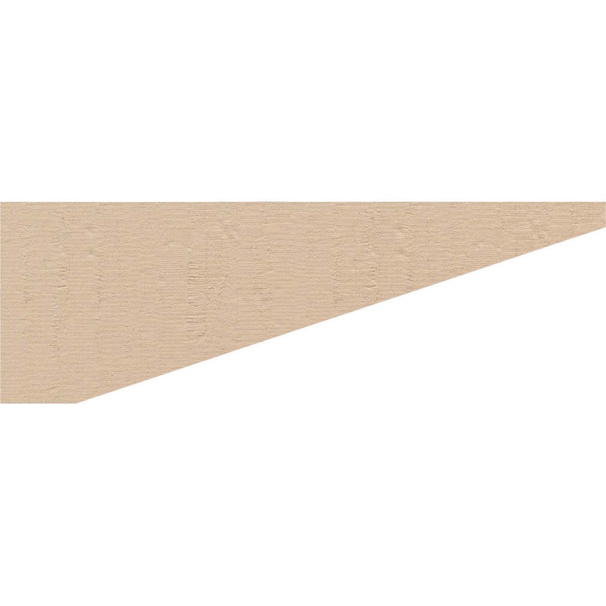 2"W x 12"D x 4"H Thin Concord Rough Cedar Woodgrain TimberThane Corbel, Primed Tan