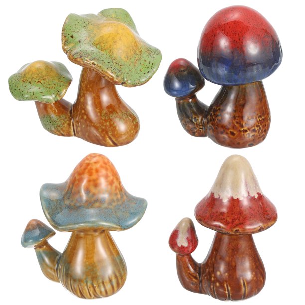 4 Piezas de Cubiertas de Tornillo de Inodoro, Tapas de Cerámica para Decorar el Baño, Multicolor