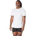 thumbnail image 3 of Hanes White T-Shirt 3 Pack Ultimate Big Men's Stretch Cotton Big & Tall Sizes, 3 of 6
