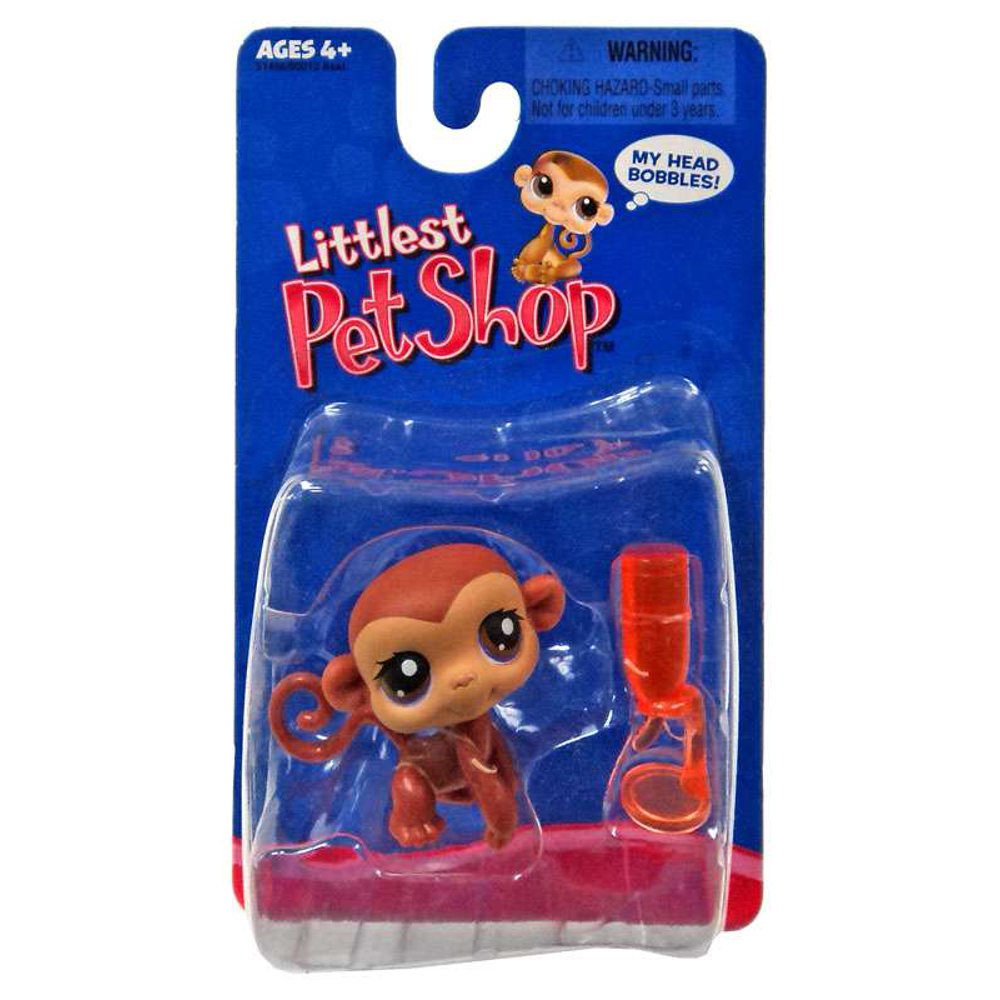 Littlest Pet Shop Monkey Figure [Brown]