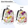 thumbnail image 4 of Balery Butterflies and Vintage Vintage Canvas Backpack for Men and Women - Large Capacity, Durable Travel Laptop Bag for School, Work, Hiking, and Outdoor Activities, 4 of 7