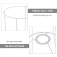 thumbnail image 3 of Miangastore Pendant Light Shade DIY Lampshade Frame Metal Lampshade Bracket Replacement, 3 of 9