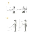 thumbnail image 4 of Cinturón de tensión de golf Banda de giro estirado Strong Trainer Strap Position Fuerza Acción Entrenamiento Entrenamiento Accesorios Casa Gimnasio Amarillo Methold OD002793-03B, 4 of 7