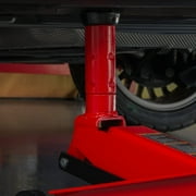 BIG RED Torin Hydraulic Trolley Service/Floor Jack with Extra Saddle (Fits: SUVs and Extended Height Trucks): 3 Ton (6,000 lb) Capacity, Red