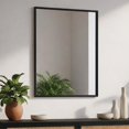 thumbnail image 5 of Hometrends Adler Wall Mount Framed Rectangular Mirror,  Black Grain Finish, Home Decor Mirror, Has Frame; 18x22in, 5 of 5