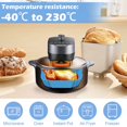 thumbnail image 4 of 2Pcs Air Fryer Silicone Pot avec Poignée Réutilisable Air Friteuse Doublure Résistant à la Chaleur Air Friteuse Panier en Silicone Plat Cuisson Poêle Air Fryer Accessoires Doublures pour Four Air Fryer Four Micro-Ondes, 4 of 9