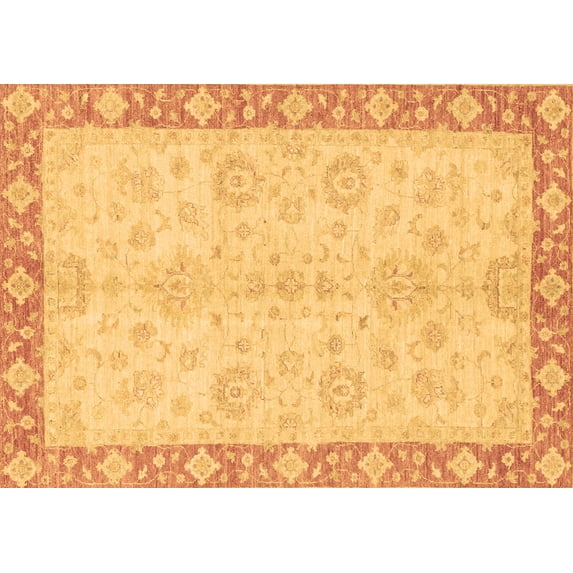 Ahgly Company Indoor Rectangle Abstract Brown Modern Area Rugs, 8' x 12'