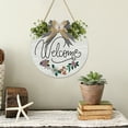 thumbnail image 2 of Welcome Sign for Front Door,3D Welcome Hanger Sign with Funny Words, 11.8 Inch Door Hanger for Home Outdoor Decor, 2 of 6