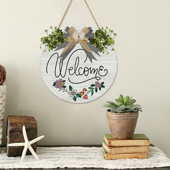 3D Welcome Hanger Funny Welcome Sign Home Outdoor Decor 11.8Inch, Door Hanger Welcome Sign Home Decor Funny Words Door Hanger