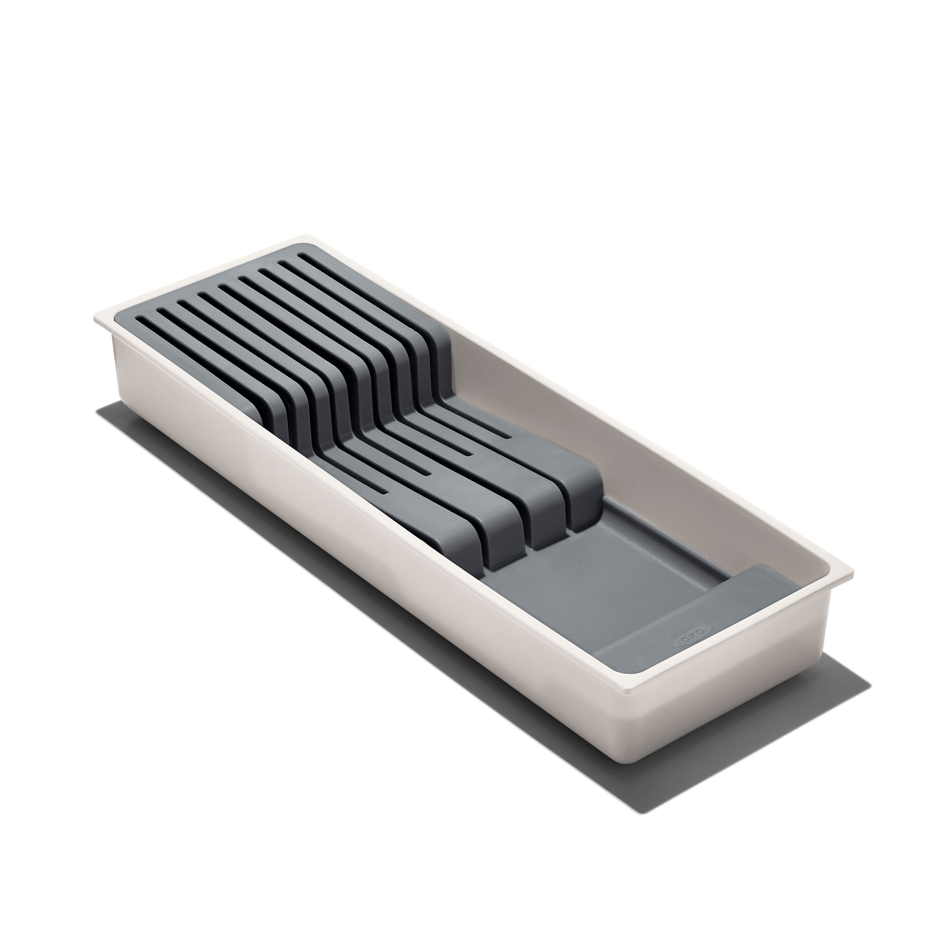 (2 pack) OXO Compact Knife Drawer Organizer, Gray