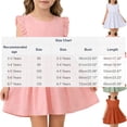 thumbnail image 3 of HOMADLES Girls Sleeveless Floral Dress, Girls Pleated Dress Spaghetti Strap Ruffled Tiered Midi Dresses Dailywear A-Line Dress White, 3 of 7