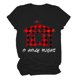 thumbnail image 1 of Gibobby Blusas Manga Larga Para Mujer Camiseta de manga corta con cuello redondo y estampado de para mujer O Holy Night（Negro， S), 1 of 3