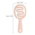 thumbnail image 4 of Unique Bargains 1 Pc Long Handle Hollow Hair Shampoo Brush for Head Massage 7.09"x3.15"x0.87" Pink, 4 of 6
