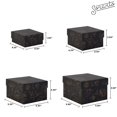 thumbnail image 2 of Set de cajas de regalo Sorarto de 4 piezas con forma de nido floral en oro negro, 2 of 8