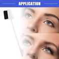 thumbnail image 3 of Vocoste Dual Comb Eyebrow Brushes for Women Eyelash Eyebrow Travel Makeup Tool White 6.77' Length, 3 of 7