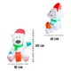 thumbnail image 2 of Inflable Navideño Oso Polar Con Regalos Y Luz Led 1.20 Mts Importadora La Merced, 2 of 2