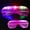 Purple, variant on Ikohbadg Plastic Shutter Glasses Shades Sunglasses Eyewear Party Props Flashing LED Light up Slotted Shutter Sunglasses Shades Flashing Glasses for All Occasions Blue