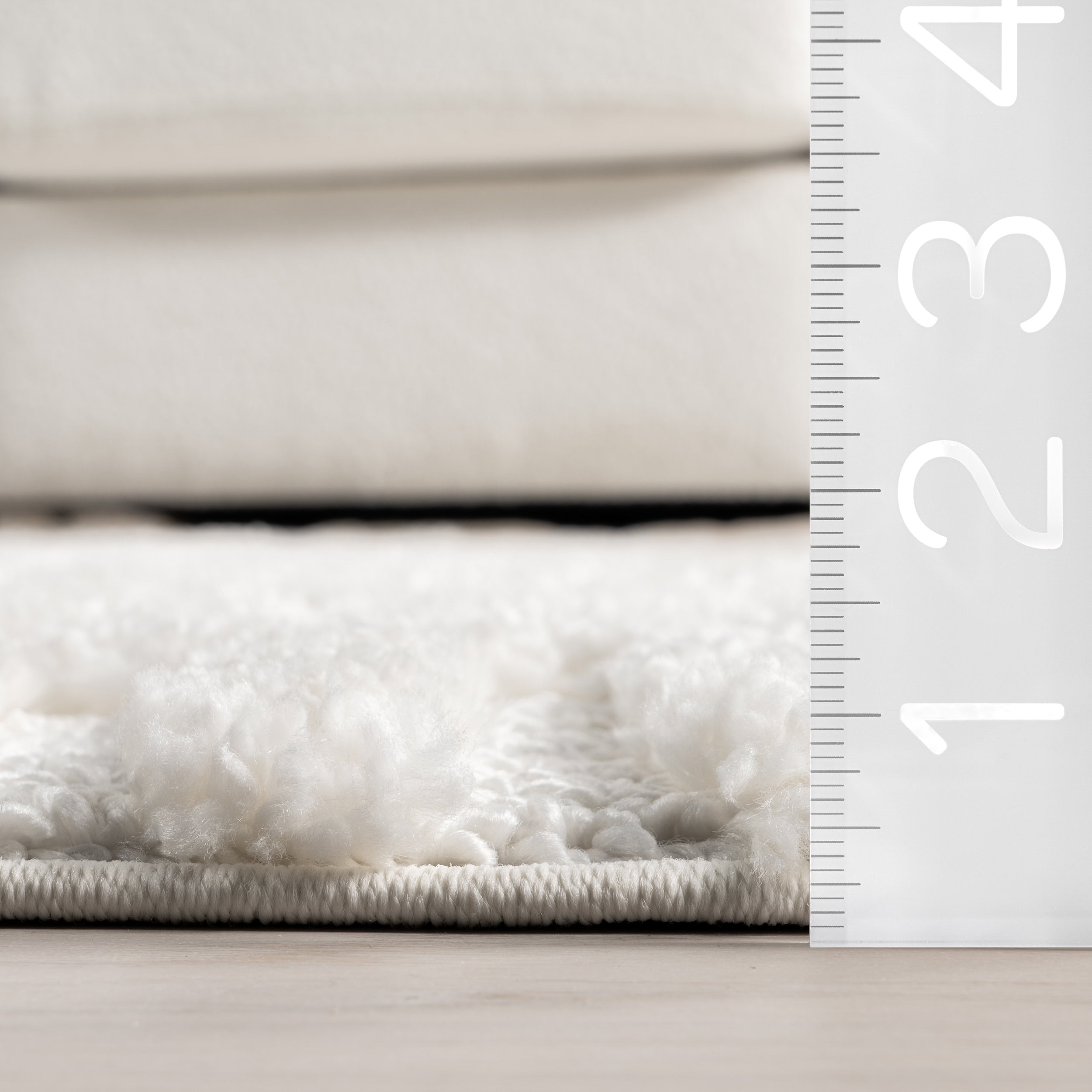 nuLOOM Risette Geometric Shag Tassel Area Rug, 9' x 12', Ivory