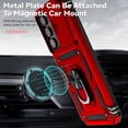 thumbnail image 2 of for Samsung Galaxy A54 5G Case with Slide Camera Cover HD Screen Protector [Military Grade 16ft. Drop Tested] Magnetic Ring Holder Kickstand Protective Phone Case for Samsung Galaxy A54 5G, Red, 2 of 16