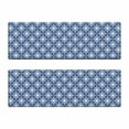 thumbnail image 2 of Oriental Bench Cushion Set of 2, Traditional Talavera Pattern on a Plain Background Folkloric Art, Standard Size Foam Pad and Decorative Cover, Night Blue and White, by Ambesonne, 2 of 4