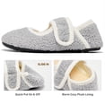 thumbnail image 4 of Ecetana Women's Fuzzy Mary Jane House Slippers with Adjustable Strap, 4 of 7