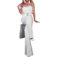 thumbnail image 3 of FASHIONWT Women Feather Tube Top Strapless Sexy Fashion Jumpsuit, 3 of 4
