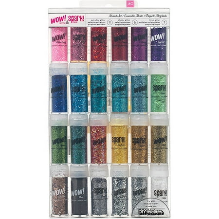American Crafts Wow! Glitter and Spark! Tinsel Set, 24/pkg