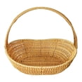 thumbnail image 3 of Cesta tejida de material PP, cesta de almacenamiento con asa y elegante tejido de ratán para L, 3 of 9