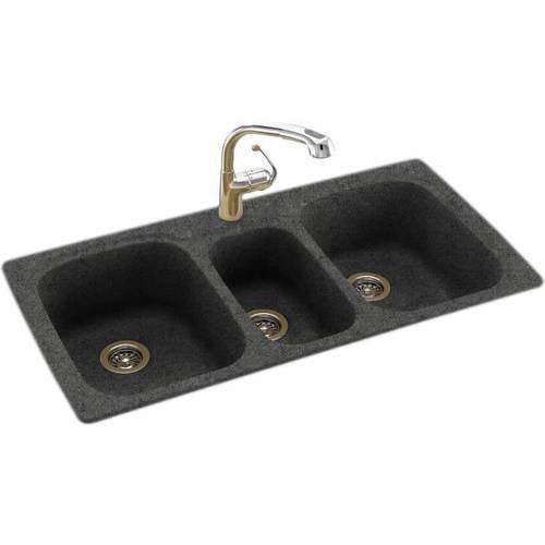 Swan KSTB4422010 44" x 22" Swanstone TripleBasin Dual Mount Kitchen