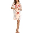 thumbnail image 3 of Camisa de bikini para mujer, cubierta de manga corta, lindo estampado de bikini, vestido de camiseta holgada, ropa divertida Sailing  Electrónica, 3 of 3