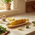 thumbnail image 4 of Cook with Color 6-Piece Corn on the Cob Set, 2 Serving Trays and 4 Holders, Yellow, 4 of 10