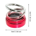 thumbnail image 2 of 2025 New Portable Solar Rotating Double Ring Suspension Car Aromatherapy Ornament Portable for Car, 2 of 4