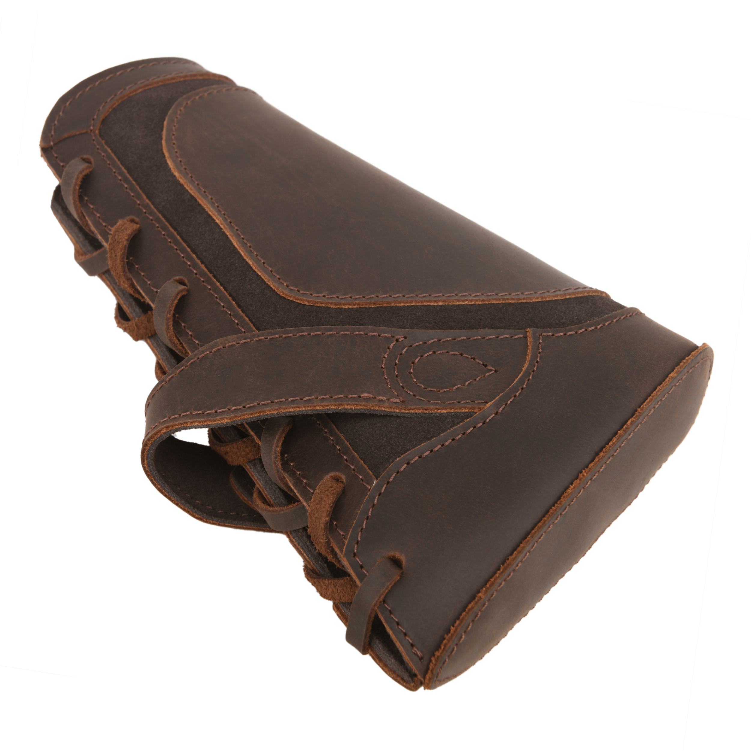 WAYNE'S DOG No-Drill Leather Rifle Buttstock Gun Cheek Rest for .308 .30-06 .45-70 .44MAG
