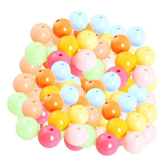 Small Round Beads Of Mixed Color Acrylic Material DIY Accessories